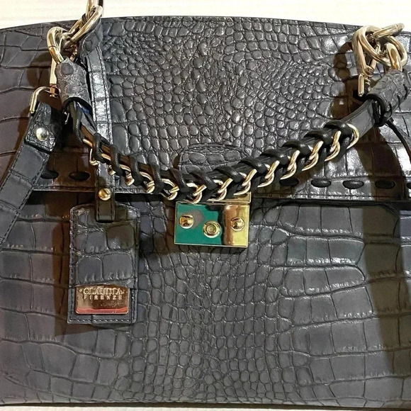 Claudia Firenze embossed crocodile handbag - Picture 7 of 10